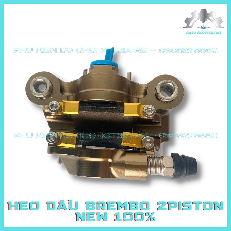 NEW 100% - ĐỘC LẠ - Heo Dầu Brcmbe HRC 2piston Đối Xứng, gắn được Cả Trước & Sau Thông Dụng cho Tất Cả các dòng xe