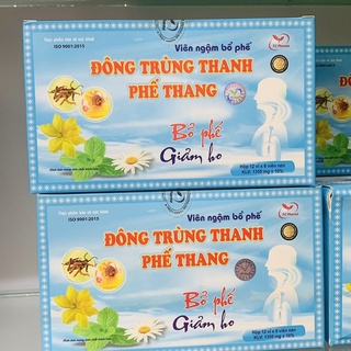 Combo 2 vỉ VIÊN NGẬM BỔ PHẾ ĐÔNG TRÙNG THANH PHẾ THANG (Hộp 12 vỉ x 6 viên)