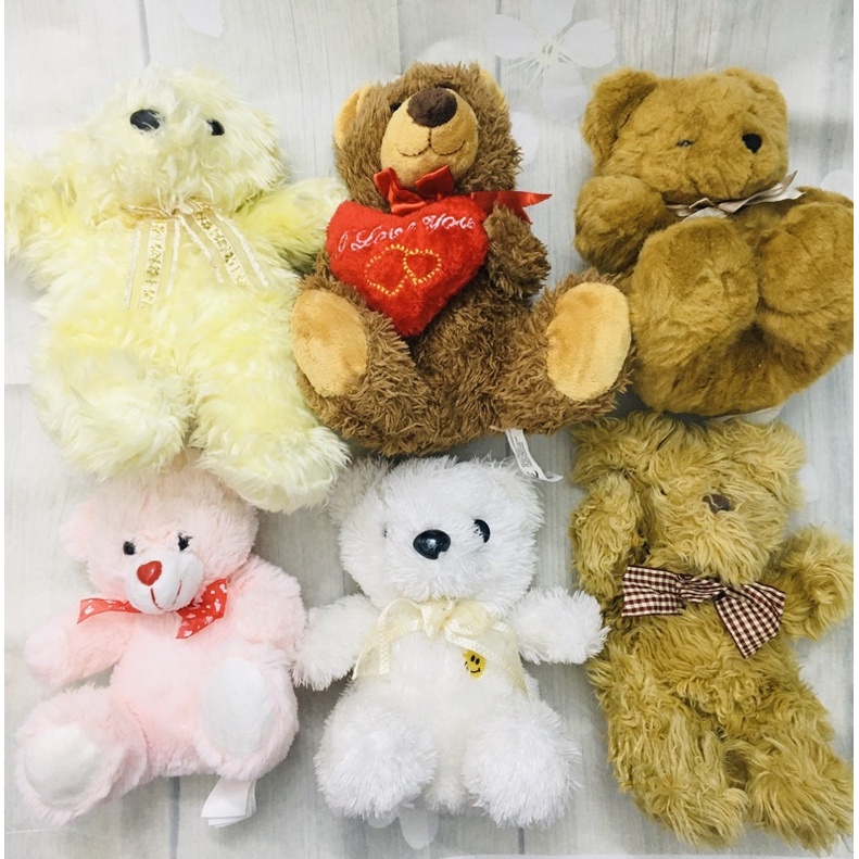 Thú bông tedy lông xù size 17-40cm