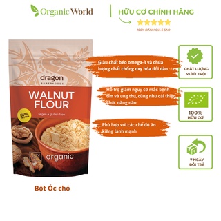 Bột óc chó protein hữu cơ Dragon Superfoods 200g
