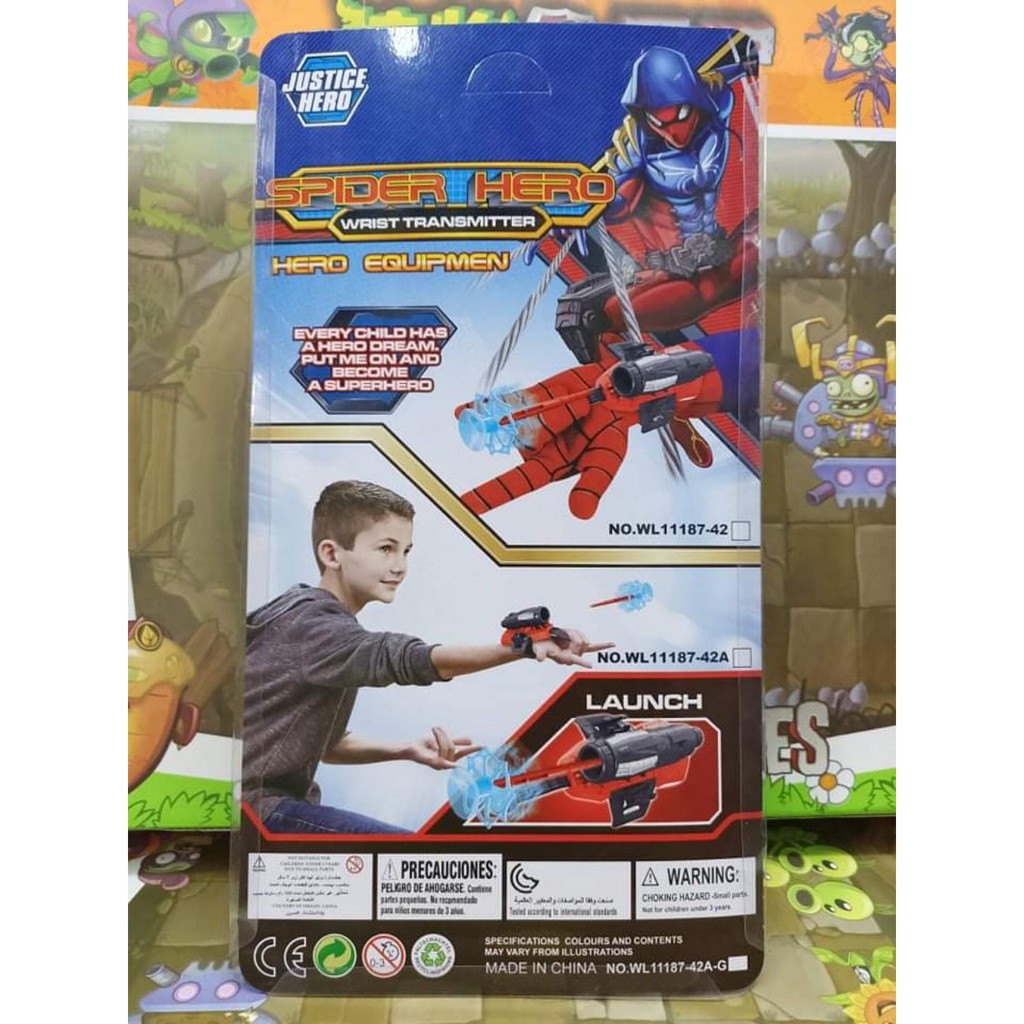 5991-1 - Găng tay siêu nhân người nhện Spider man bắn tơ - đồ chơi siêu nhân Spider man