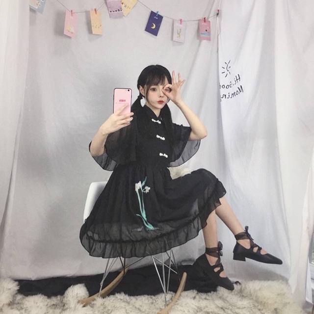 [CÓ SẴN] Đầm Lolita Hoa Huệ Tây Dáng Xoè(có video) | BigBuy360 - bigbuy360.vn