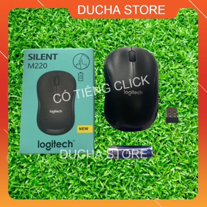 🔥Free Ship 🔥Chuột Không Dây Logitech M220 Có Tiếng Động- Có Công Tắc On/Off - Độ Nhạy Cao