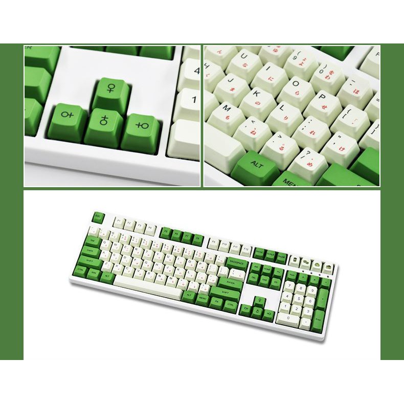 Set Keycap PBT Dye-sub nhiều phối màu, nút bàn phím cơ phù hợp các loại bàn phím layout chuẩn