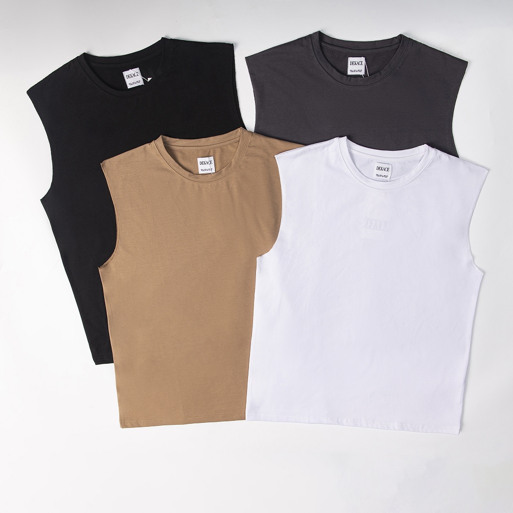 Áo Ba Lỗ Tanktop Nam Dekace Vải Thun Cotton Co Giãn