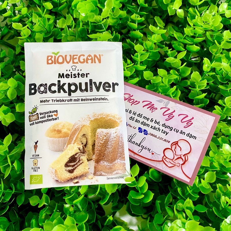 Bột nở hữu cơ Biovegan cho bé từ 7m+