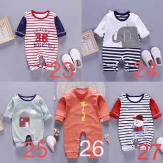 Combo 3 bộ body dài cotton mềm mịn cho bé yêu