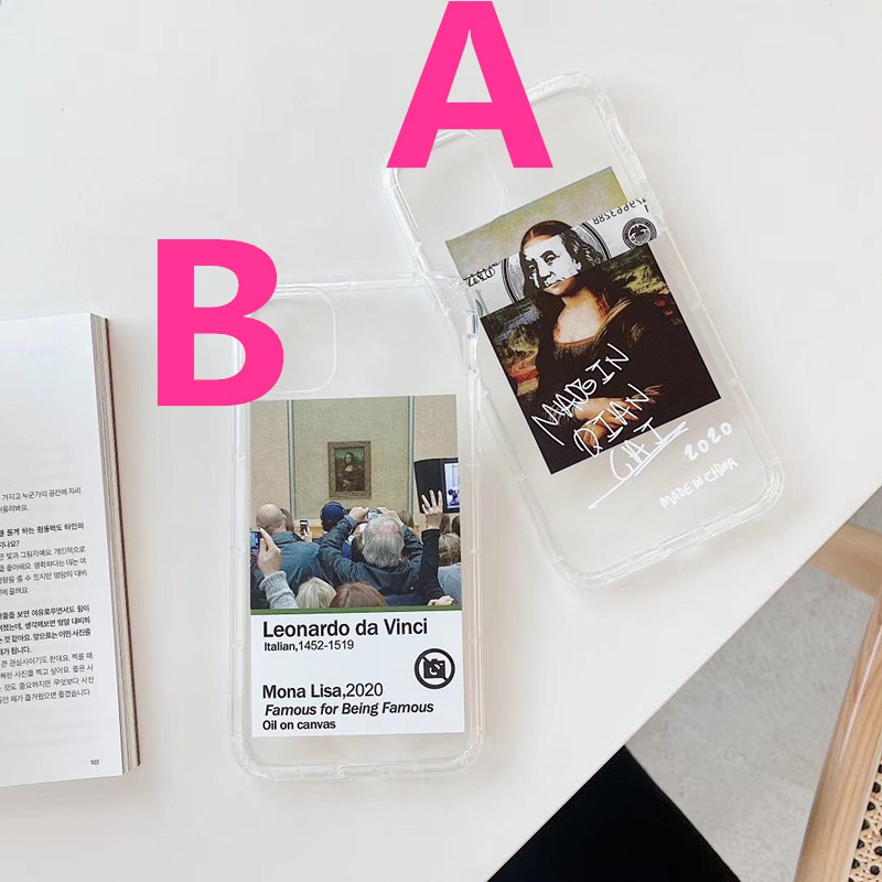 Ốp điện thoại mềm in hình nàng Mona Lisa dễ thương cho iPhone12 12mini 12promax 11 11Promax 7Plus 8 8+ X XR XS max | BigBuy360 - bigbuy360.vn