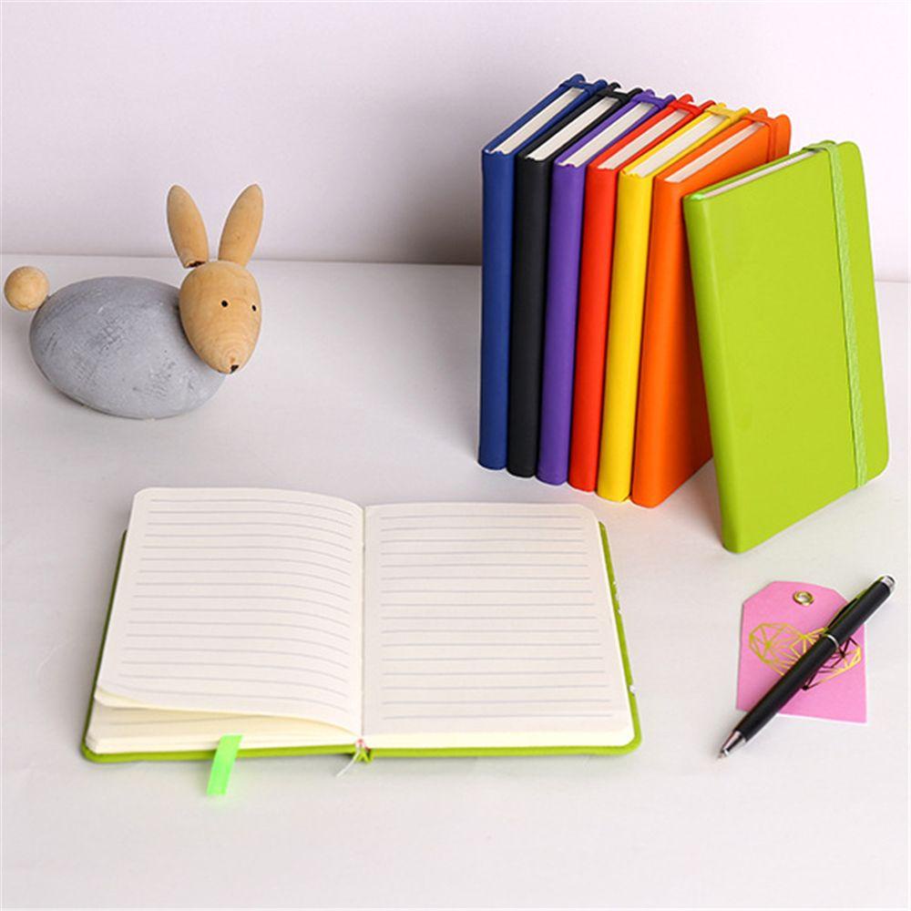 PISTA Sổ Tay Khổ A5 A6 Màu Trơn Kèm Khóa Dây Tiện Dụng Cho Bé