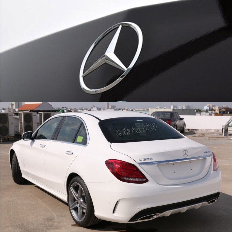 Logo cốp sau xe Ô tô dùng cho các dòng xe Mercedes 90mm