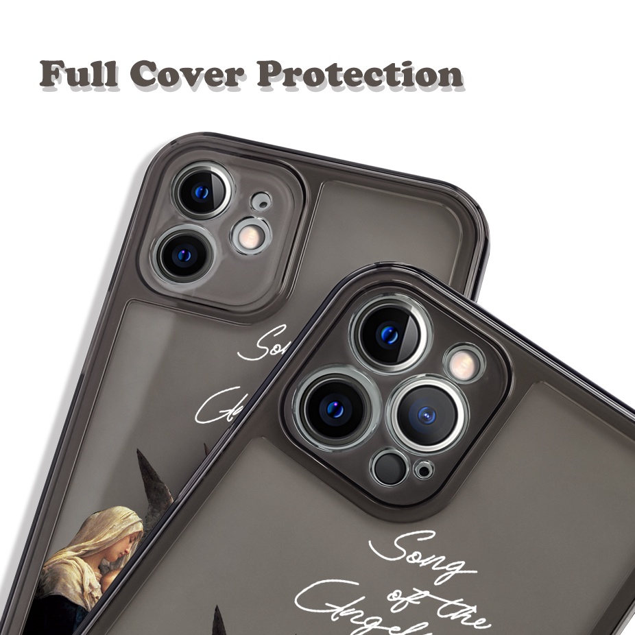 Ốp Điện Thoại Mềm Trong Suốt Hình Đức Mẹ Maria Cho iphone 13 mini 12 14 15 pro max se3 6s 7 8 plus x xs 11 pro max