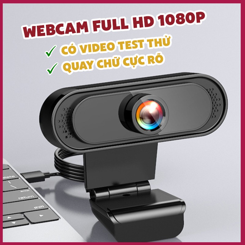 Webcam Máy Tính FullHD 1080P webcam cho pc tích hợp mic siêu nét