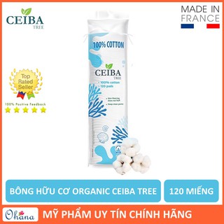 Bông Tẩy Trang Hữu Cơ Organic Ceiba Tree 120 miếng