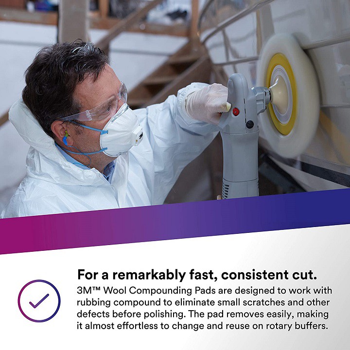 ( CÔNG NGHIỆP ) Phớt Lông Cừu 1 Mặt 3M 05711 9inch Hbcenter