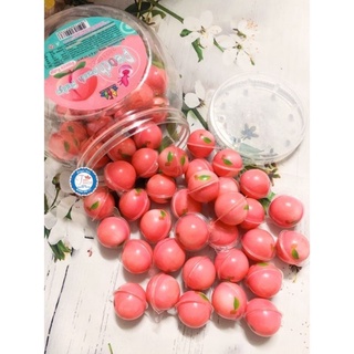 hũ kẹo dẻo đào hồng