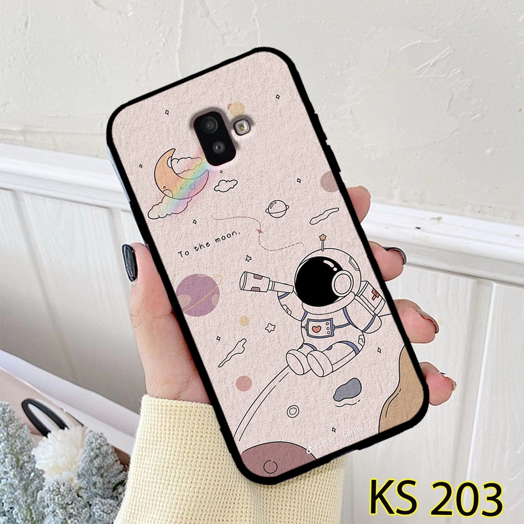 Ốp lưng Samsung J6-2018/J6 PLUS/J8-2018 in hình Phi Hành Gia_KINGSTORE.HN_Ốp SS  J6/J6 PLUS/J8