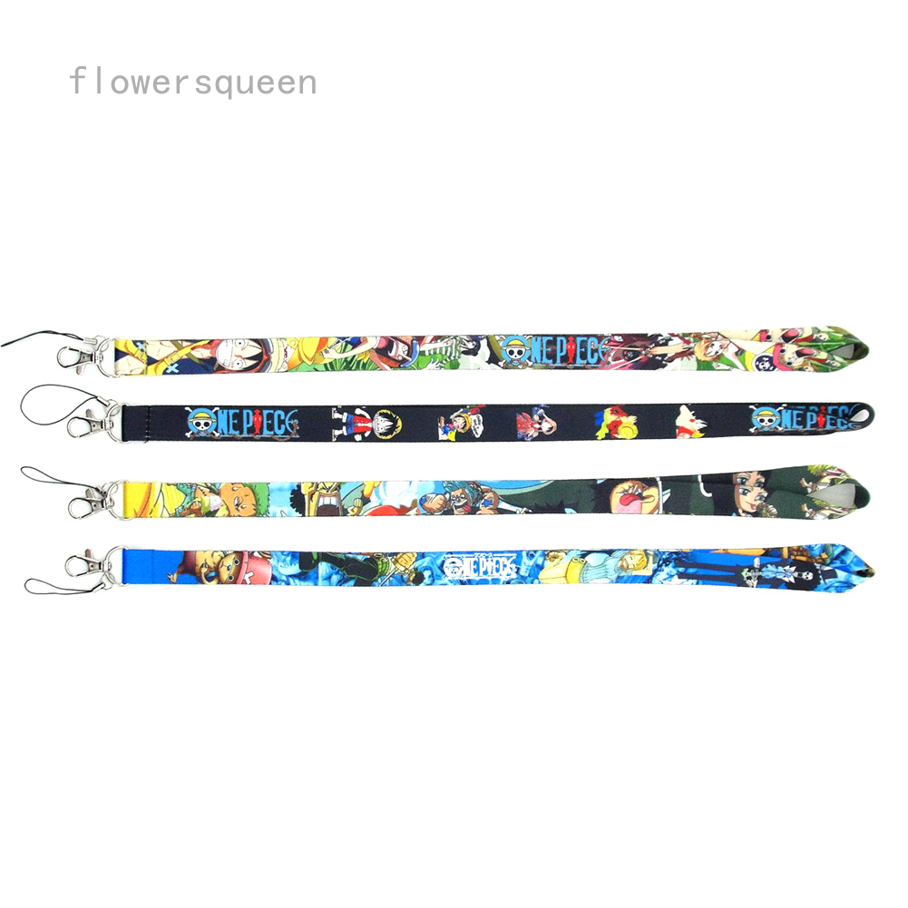 flowersqueen Dây Đeo Điện Thoại In Hình Nhân Vật Hoạt Hình One Piece