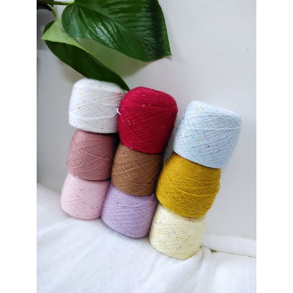 Sợi cotton hoa sử dụng hè, thu đông đều đc 60k/100g