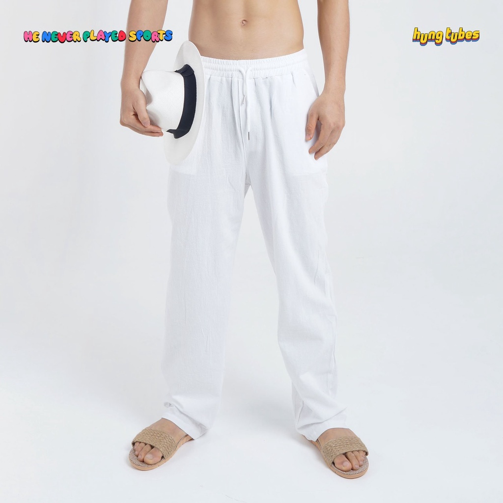 Áo ba lỗ lưới trắng chất cotton Hung Tubes