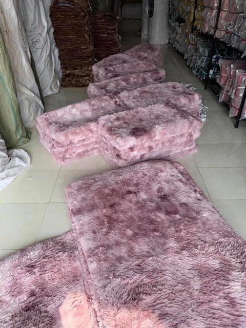 Thảm Lông Loang Trải Sàn Sang Trọng