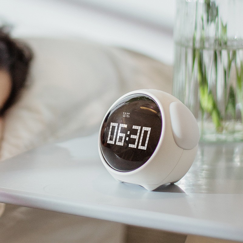 Xiaomi Đồng hồ báo thức kiêm đèn ngủ cảm biến âm thanh Emoji Alarm clock đồng hồ biểu tượng cảm xúc dễ thương