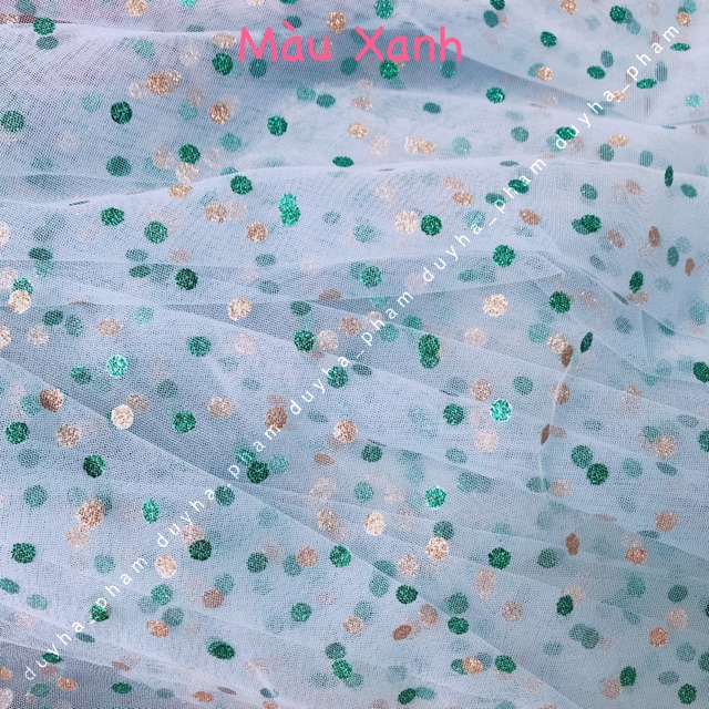 🥨VẢI LƯỚI CHẤM BI KIM TUYẾN XINH XINH 🥨
