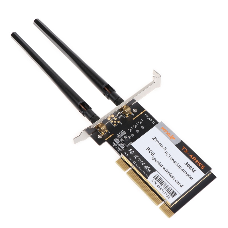 Thẻ WiFi Băng Tần Kép Không Dây AR9223 300M PCI Dành Cho Máy Tính Để Bàn Chơi Game
