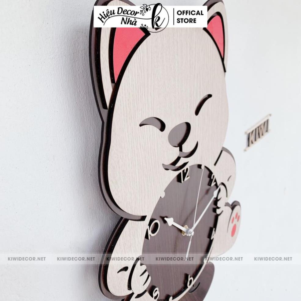 Đồng Hồ Treo Tường Dễ thương Decor Chó Shiba, Trang Trí Nhà Cửa, Quà Tặng Sinh Nhật - Hiệu Nhà K