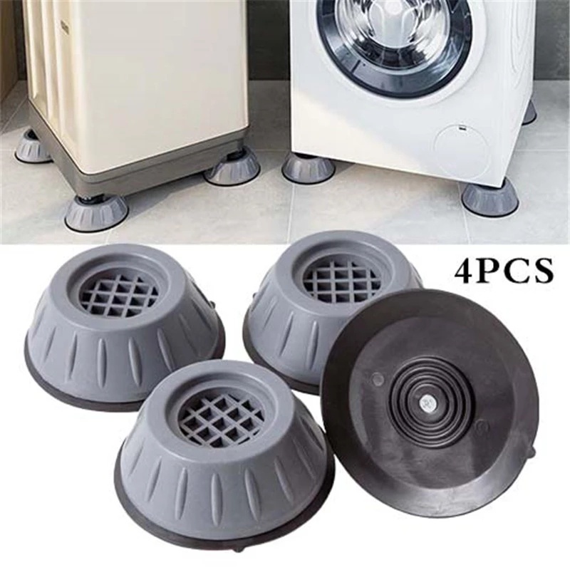 Set 4 Đệm Cao Su Cố Định Chân Máy Giặt / Tủ Lạnh Chống Trượt