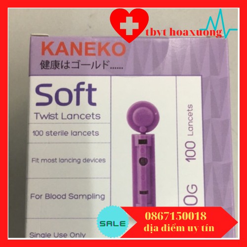 [GIÁ RẺ]Kim Chích Máu Thử Đường Huyết KANEKO Soft 100kim