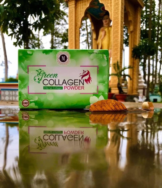 Diệp lục collagen tặng kèm chai pha 500ml | Thế Giới Skin Care