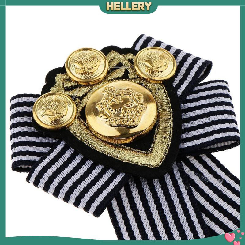 Nơ Cài Cổ Áo Họa Tiết Sọc Đỏ Phong Cách Anh Quốc Thời Trang