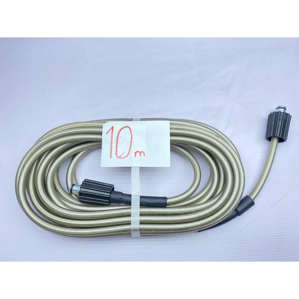 Dây Rửa Xe 10m Cho Máy Bơm Xịt Rửa Áp Lực Cao Ren Trong 22mm