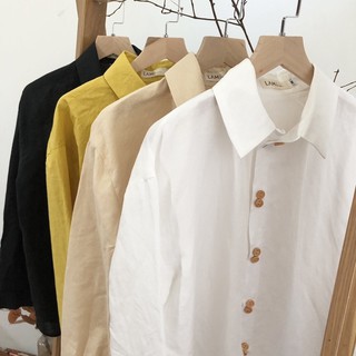 Áo sơ mi Linen premium form rộng