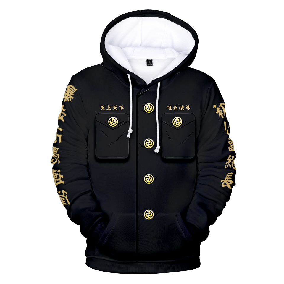 Áo Thun / Áo khoác / Áo Hoodie  In Hình Anime Tokyo Revengers Draken 3D Thời Trang Cho Nam Và Nữ