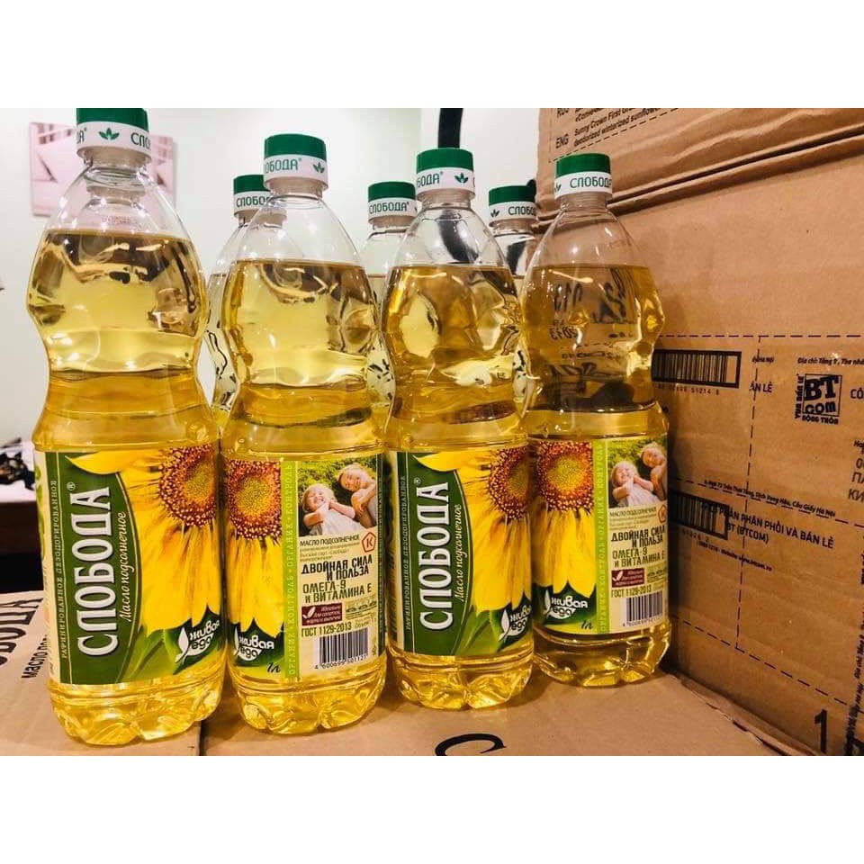 Dầu ăn Hướng dương Nga Sloboda ORGANIC 1L