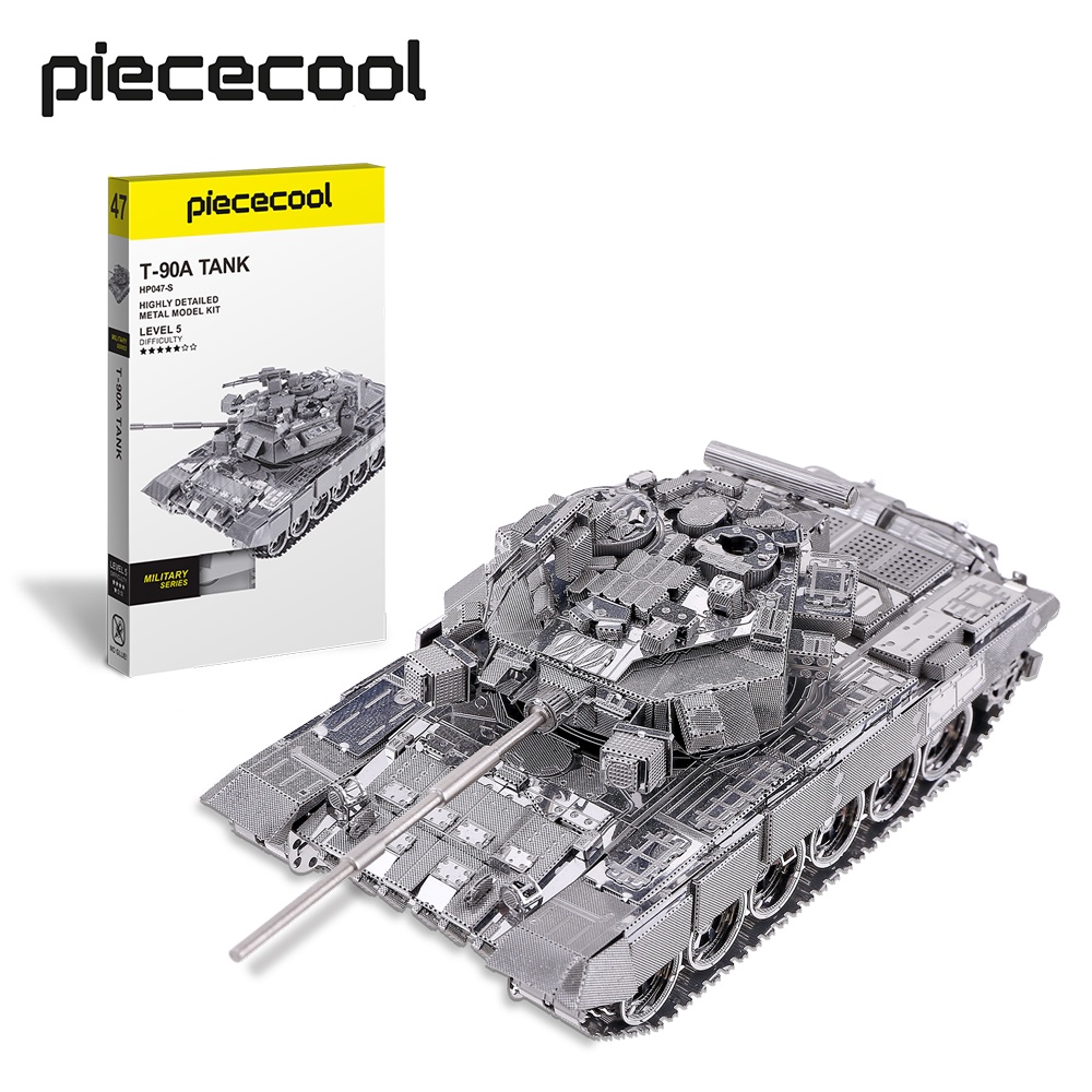 Bộ Đồ Chơi Lắp Ráp Xe Tăng Quân Đội T-90A 3D Bằng Kim Loại