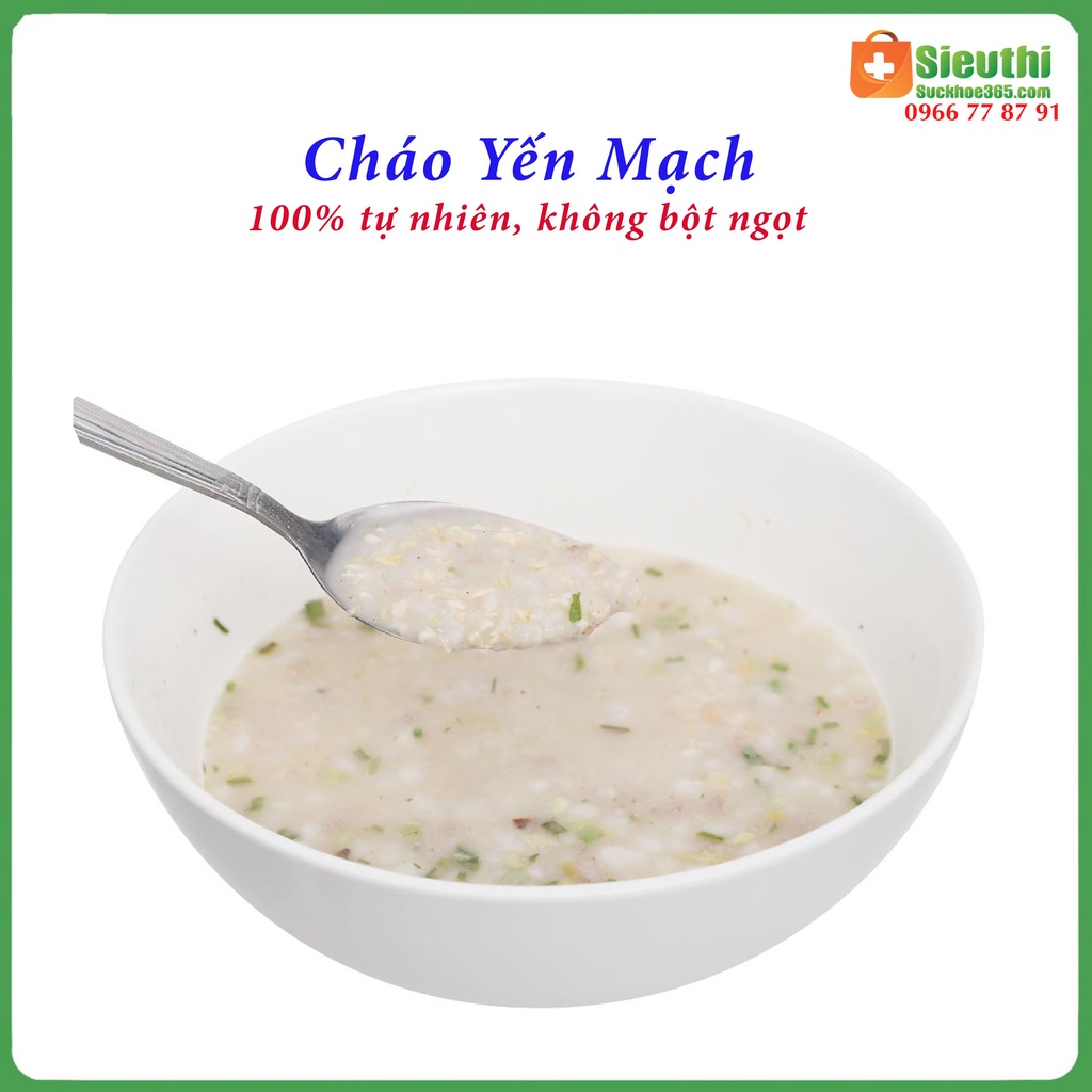 Cháo Yến Mạch Gạo Lứt dùng cho người tiểu đường, ăn chay, ăn dưỡng sinh gói 50g Siêu Thị Sức Khoẻ 365