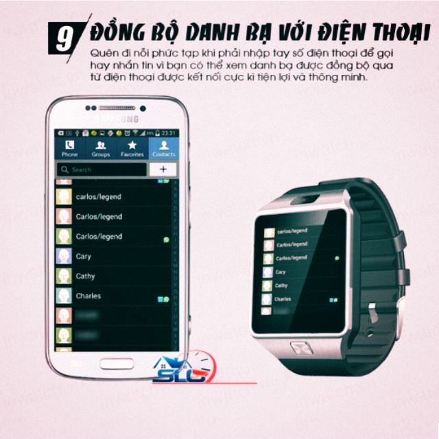 Đồng hồ thômg minh kết nối sim bluetooth DZ09 Giá rẻ giá tốt