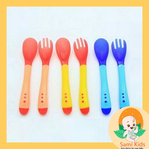 Dĩa nhựa báo nóng đổi màu an toàn dùng ăn trái cây, hoa quả, cho bé ăn dặm SAMI KIDS