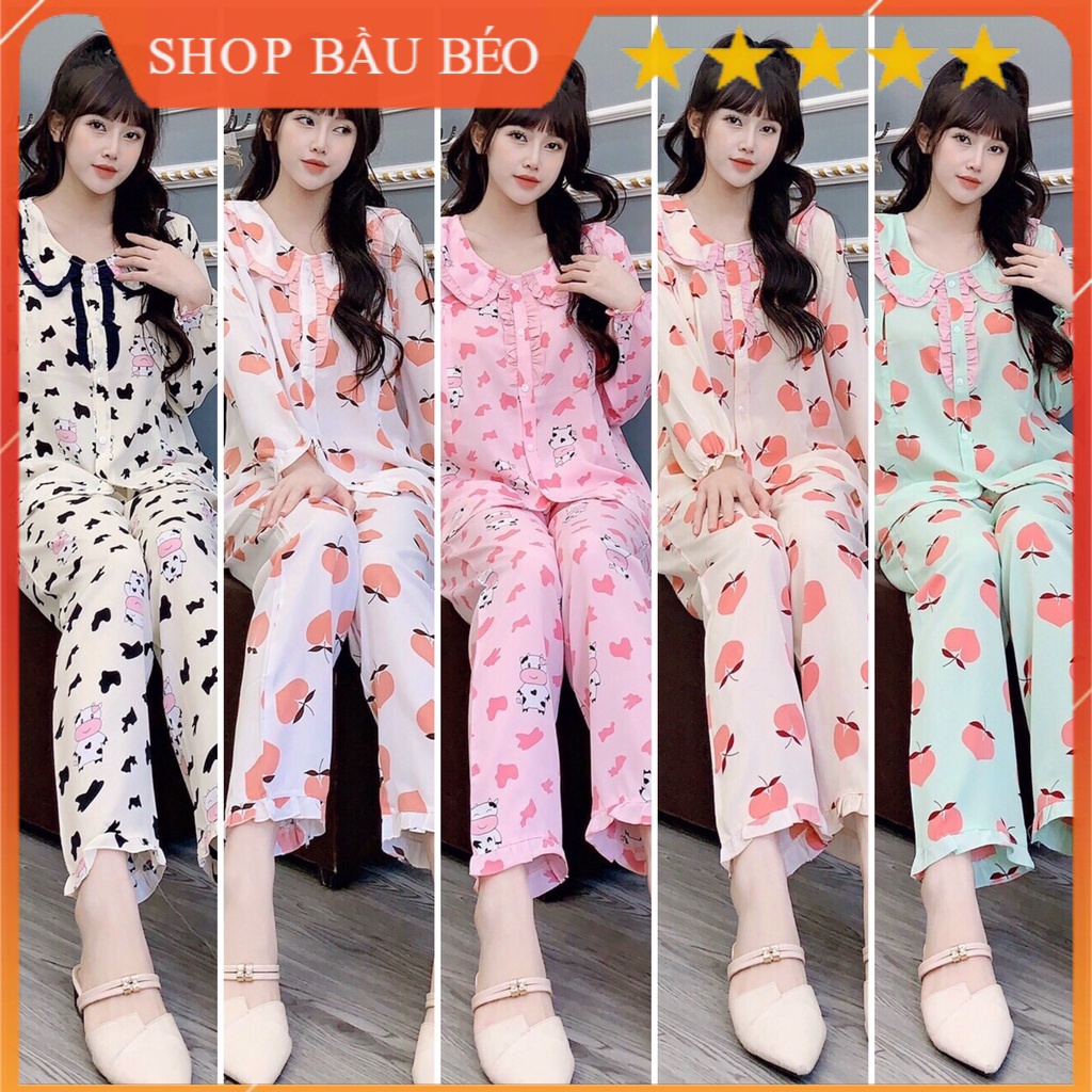 ĐỒ BỘ BẦU MẶC SAU SINH XOÀI BOUTIQUE, CÓ KHÓA CHO BÉ TY, TAY DÀI QUẦN DÀI [ĐỒ BẦU GẠO STORE]