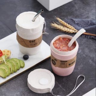 Cốc đựng cháo, nước lúa mạch