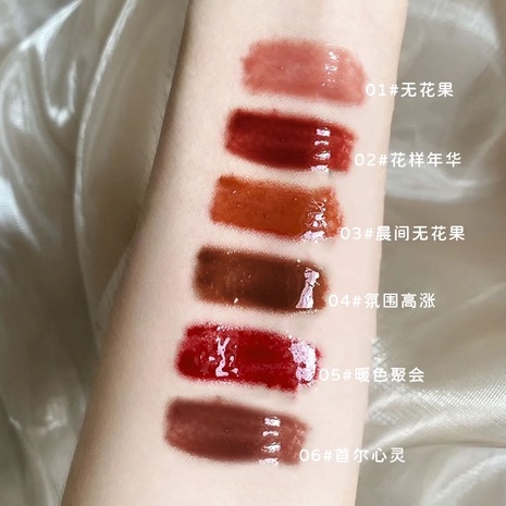 Son Kem DAIMANPU Hiệu Ứng Gương Dưỡng Ẩm Môi Lâu Trôi 6 Màu Tùy Chọn Hiệu