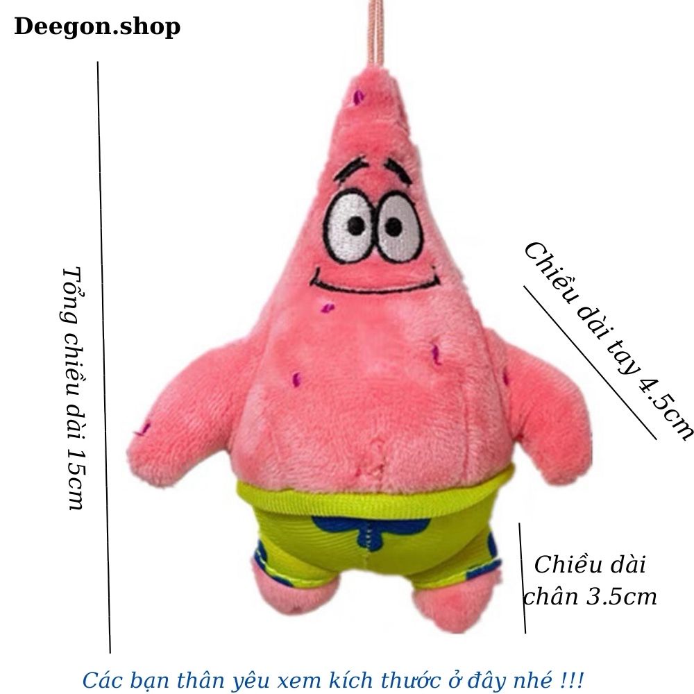 Móc khóa treo balo hình con sao biển và bọt biển,Móc chìa khóa nhìn thôi đã yêu rồi