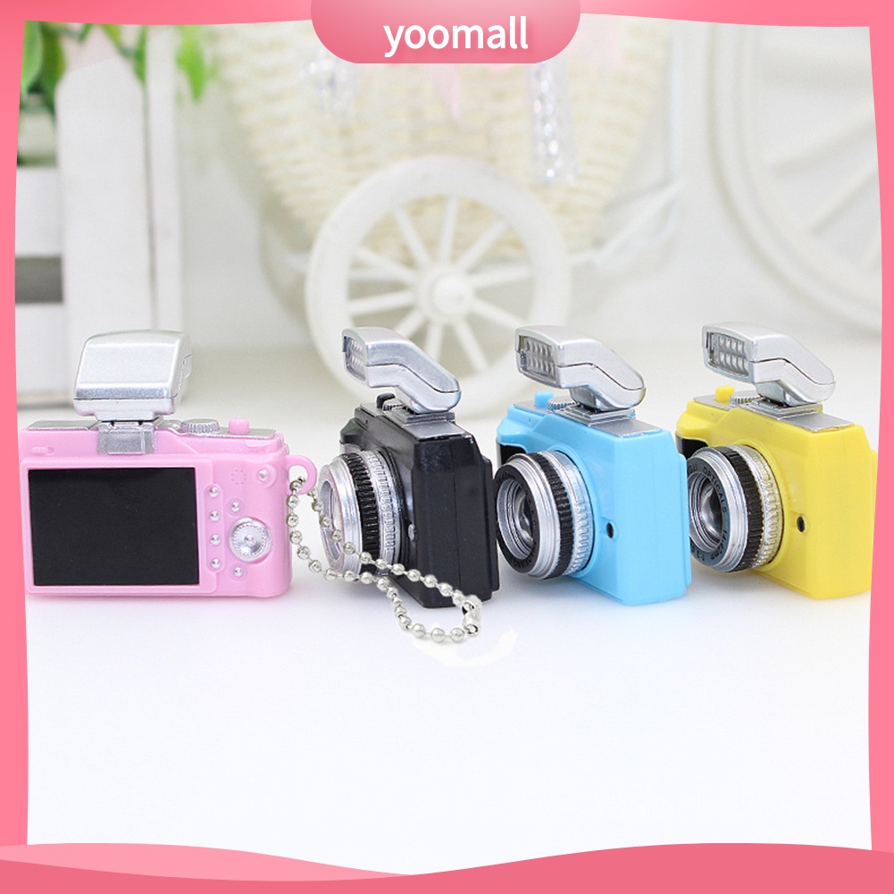 Móc Khóa Hình Máy Ảnh Mini Có Đèn LED Và Âm Thanh Điện Thoại