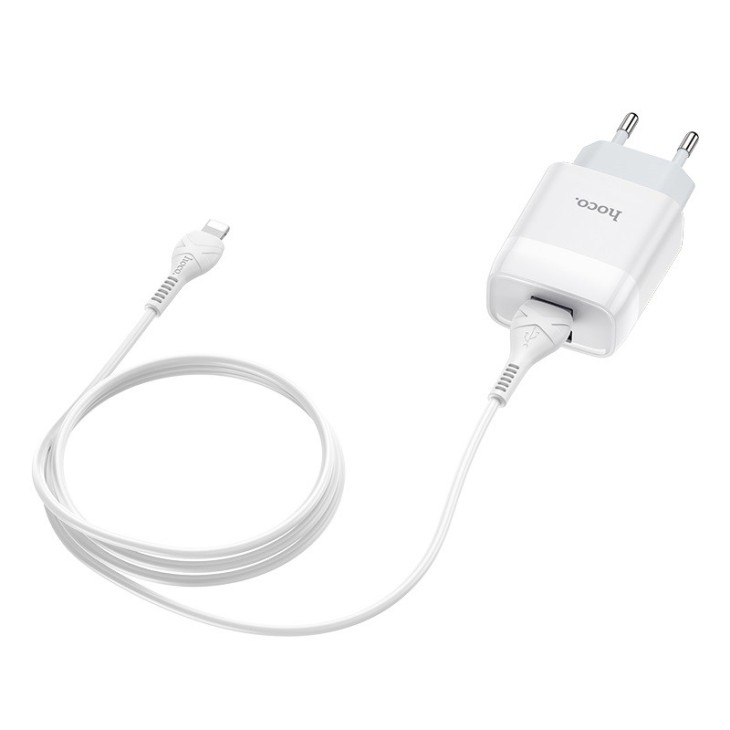 Bộ Cáp Sạc Lightning Hoco C73 dùng cho Điện Thoại IPhone IPad Hàng Nhập Khẩu Chính Hãng