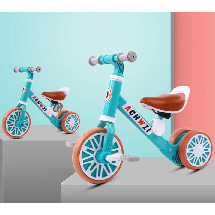 Xe Chòi Chân Thăng Bằng - Xe chòi chân mini chính hãng, 3 bánh thăng bằng cho bé - CÓ BÀN ĐẠP 2 IN 1