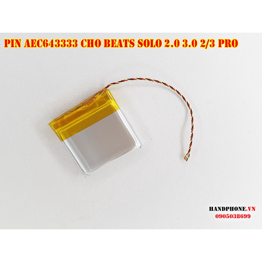 Pin AEC643333 560mAh cho tai nghe B Solo 2.0 3.0 2/3 Pro