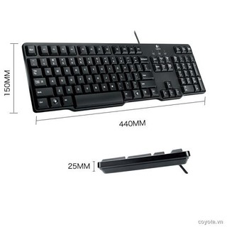 Bàn Phím Đen 3.30 Logitech K120K100 Mk200
