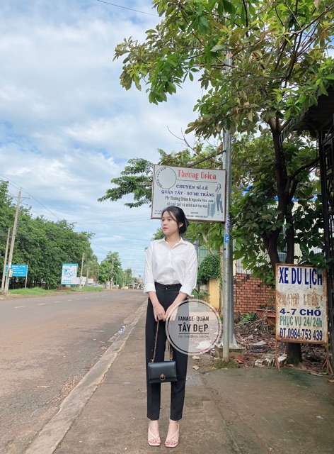 Quần Tây Nữ Mã số 21 Ảnh chụp thật 100% đai cao